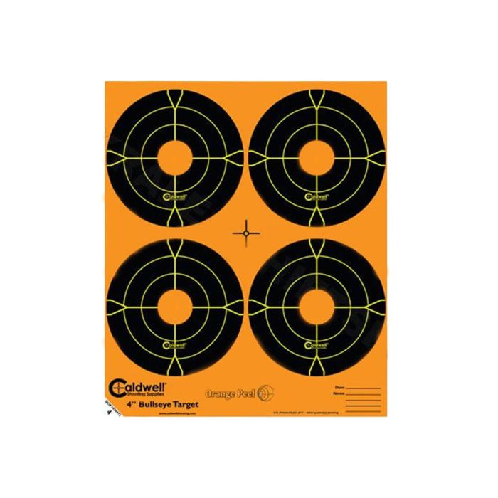 Orange Peel Caldwell bullseye targets 12.7x12.7 4"