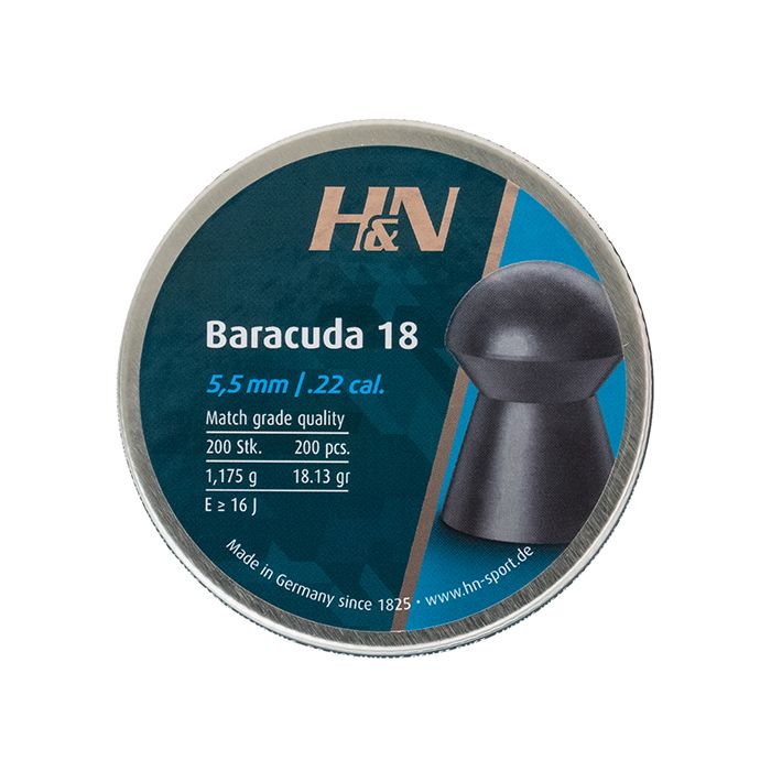 Airgun Pellets H&N Baracuda 18 5.5 mm 18.13 grain 