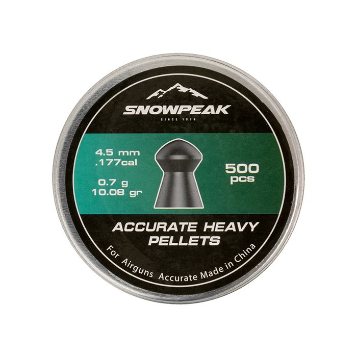 Airgun Pellets Snowpeak Accurate Heavy 4.5 mm 10.08 grain