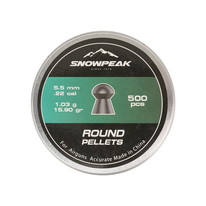 Airgun Pellets Snowpeak Round 5.5 mm 15.90 grain