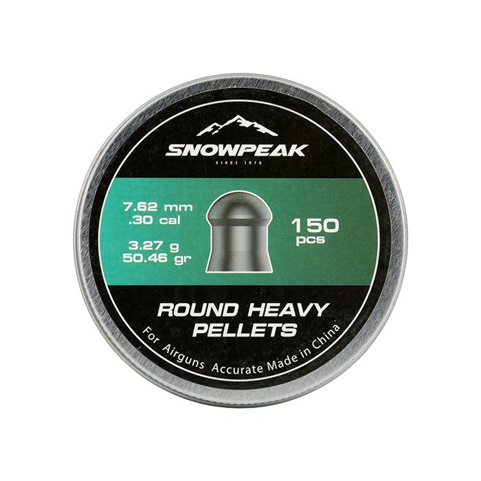 Airgun Pellets Snowpeak Round Heavy 7.62 mm 50.46 grain