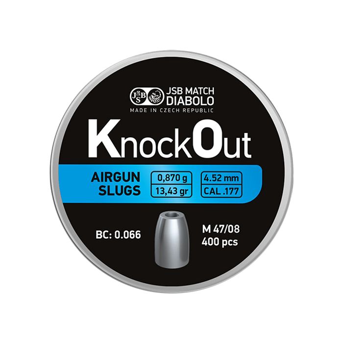 Airgun Slugs JSB Knock Out 4.5 mm HP 13.43 grain (.178)