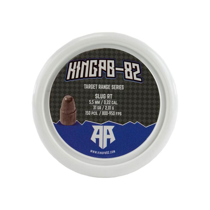 Airgun Slugs KingPB-82 5.5 mm Target Range RT 31 grain (.218)