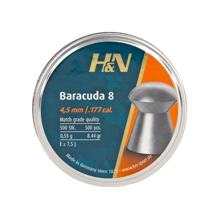 Airgun Pellets H&N Baracuda 8 4.51 mm 8.44 grain 