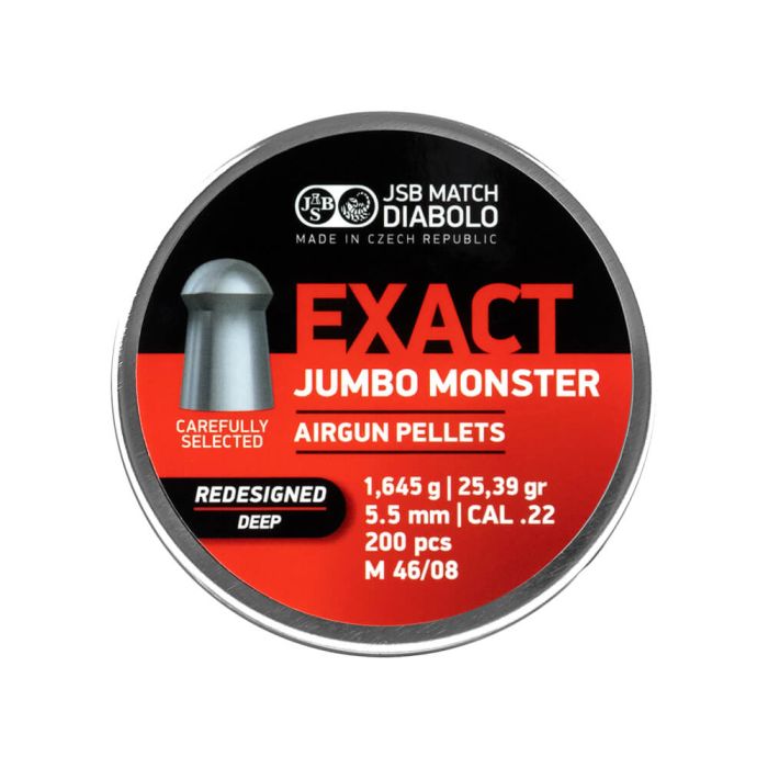 Airgun Pellets JSB Jumbo Exact Monster Redesigned Deep 5.52 mm 25.39 grain