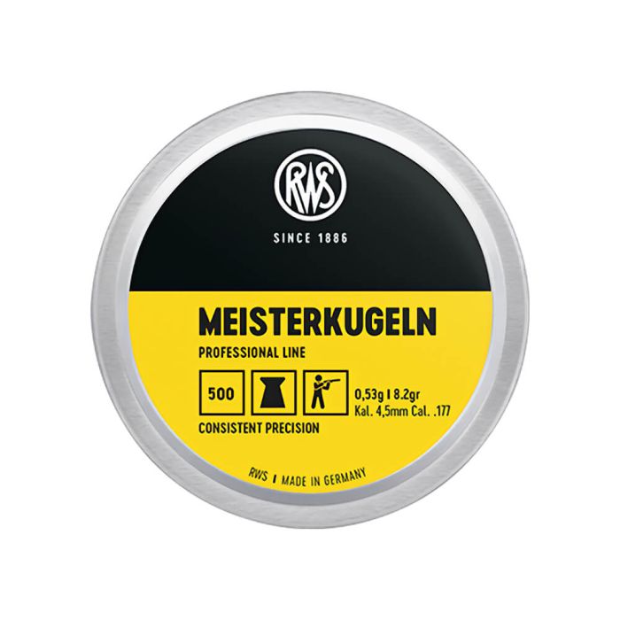 Airgun Pellets RWS Meisterkugeln geel 4.5 mm 8.2 grain