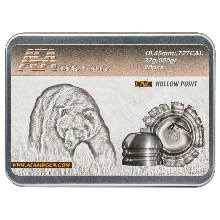 Airgun Slugs AEA Exact CNC 18.3 mm 500 grain (.727)
