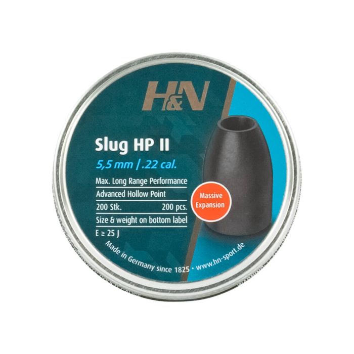 Airgun Slugs H&N 5.5 mm HP II 25 grain (.218)