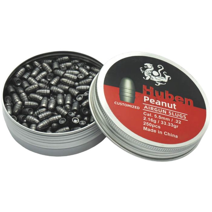 Airgun Slugs Huben Peanut 5.5 mm 33.33 grain (.22)