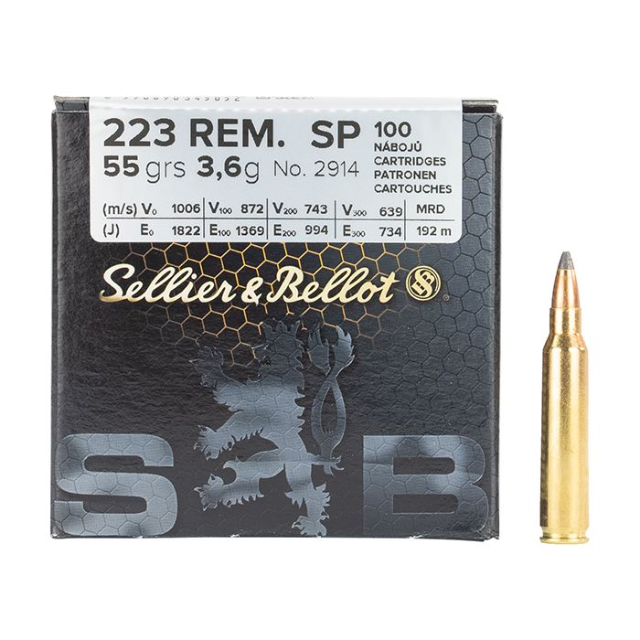 Ammunition Sellier & Bellot .223 Rem SP BULK 55 grain