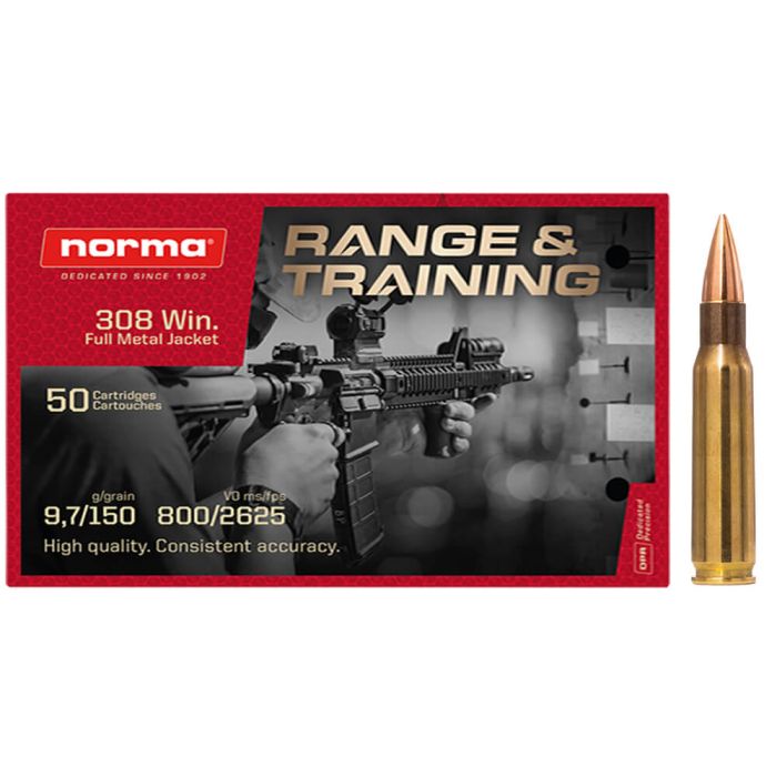 Ammunition Norma Range & Training .308 Win FMJ 150 grain
