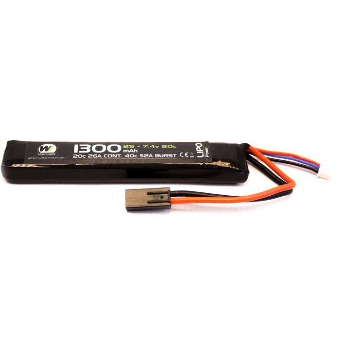 Battery Nuprol LiPo 7.4v 1300mAh Stick