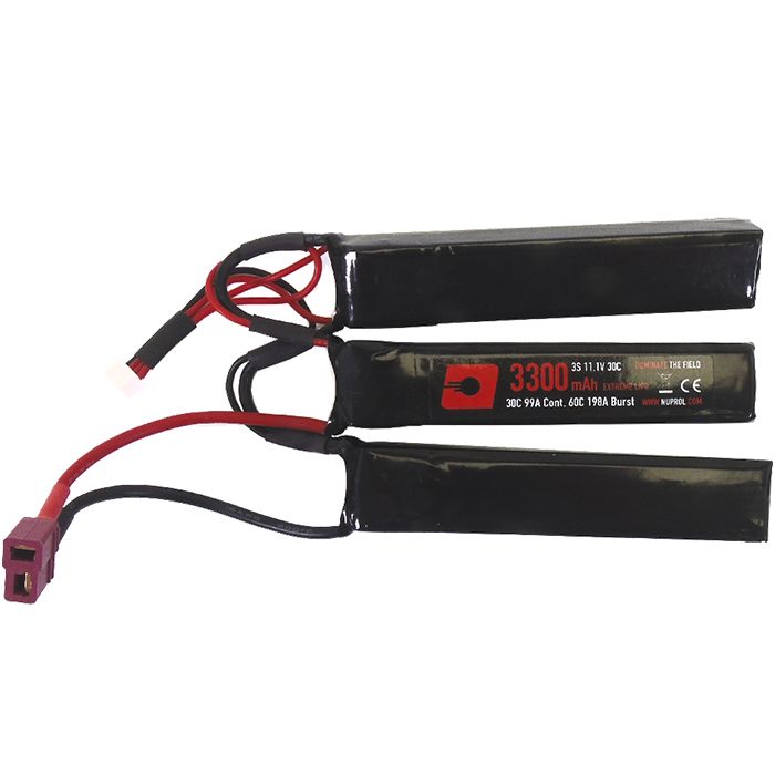 Battery Nuprol LiPo 11.1V 3300mAh Triplet T-Plug Deans