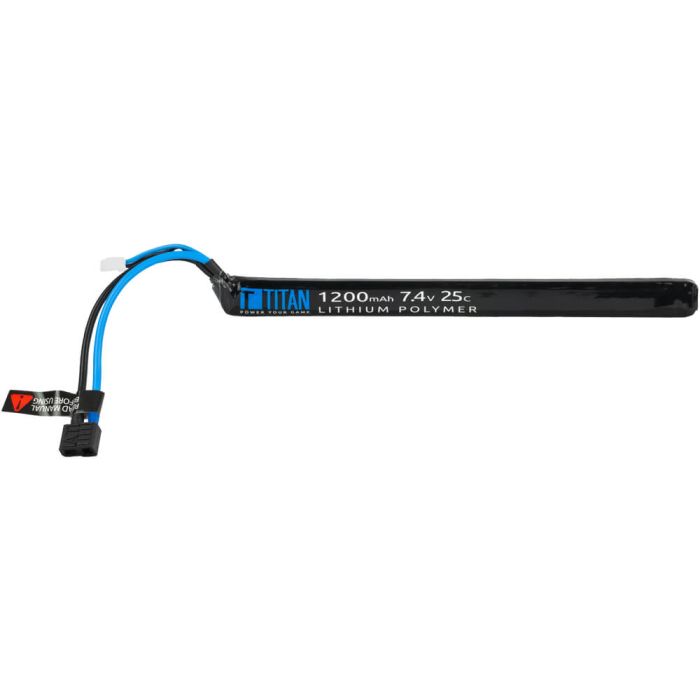 Battery Titan LiPo 7.4V 1200mAh AK Stick T-Plug Deans