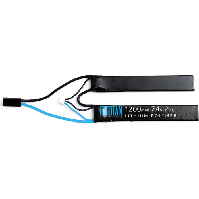 Battery Titan LiPo 7.4V 1200mAh Nunchuck Mini-Tamiya