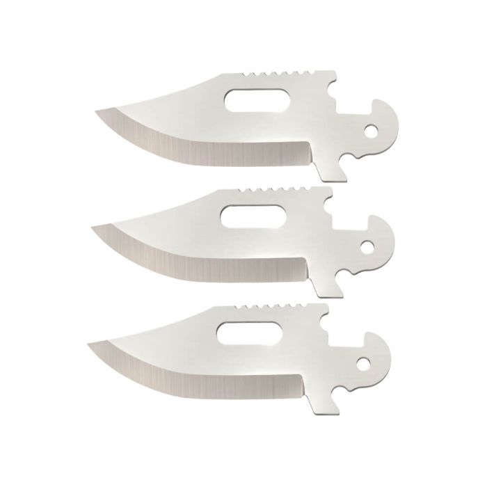 Blade Cold Steel Click N Cut Bowie Clip Point 3-Pack