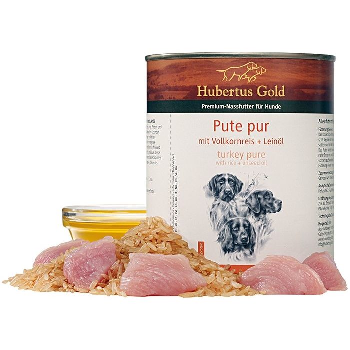 Canned Food Hubertus Gold Menu Turkey/Rice