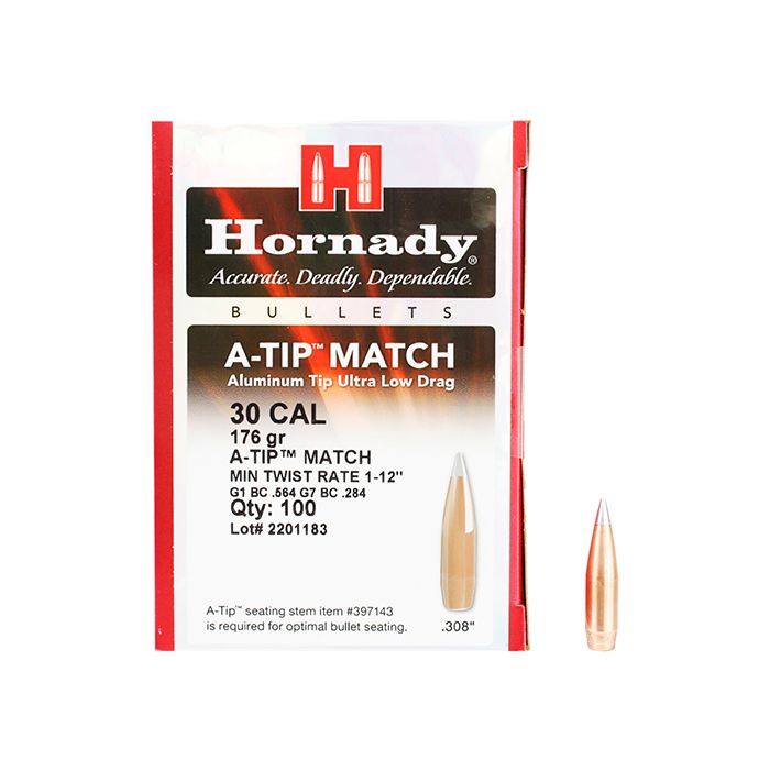 Bullets Hornady A-Tip Match .30 BT 176 grain
