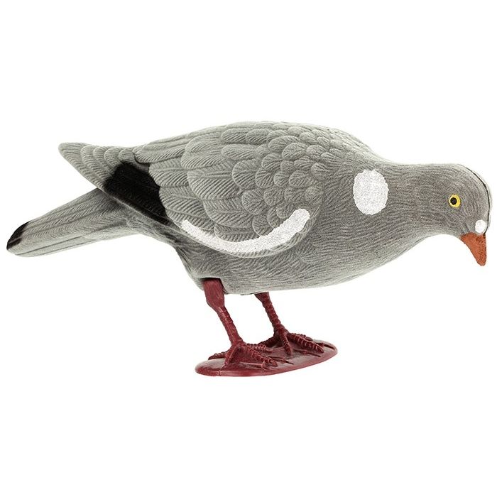 Pigeon Decoy Flocked Foraging