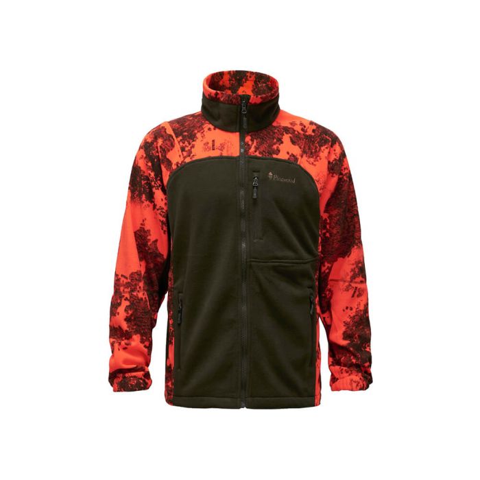 Fleece Vest Pinewood Oviken - Strata Blaze/Hunting Green