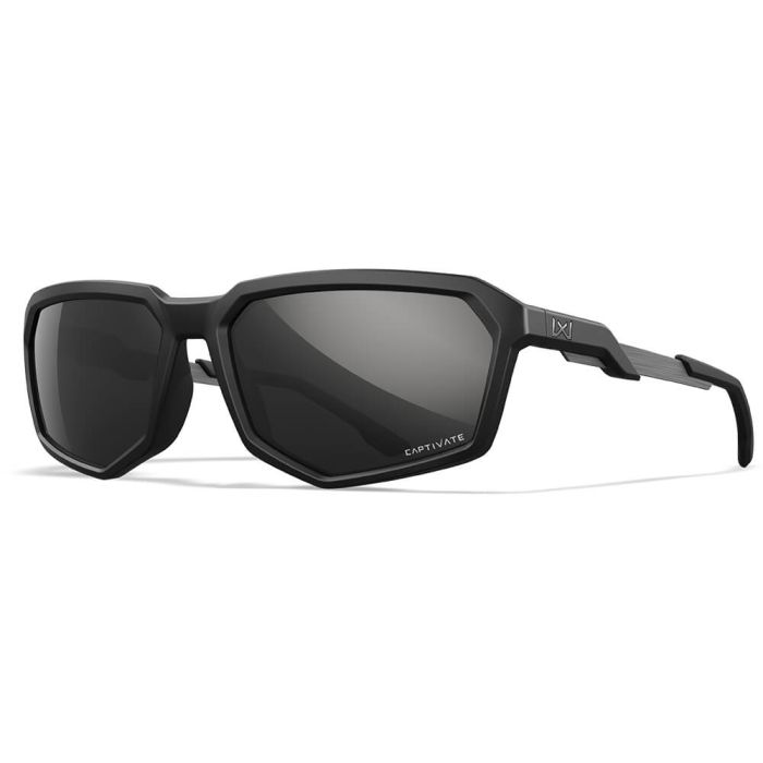 Glasses Wiley X Recon - Captivate Polarized Black Mirror Lenses - Matte Black Frame