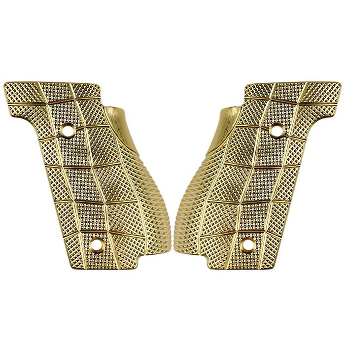 Grip panels LOK Grips Walther Q-series SF GridLOK Brass