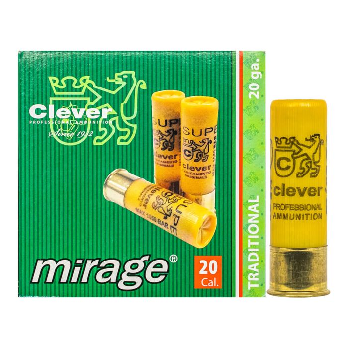 Hagelpatronen Clever Mirage kal. 20 T3 Steel 24 gram