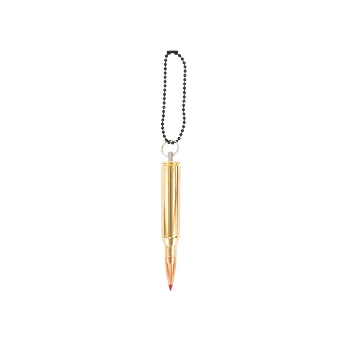 Bullet Keychain Copper & Brass .338 Lapua Magnum Red Spark