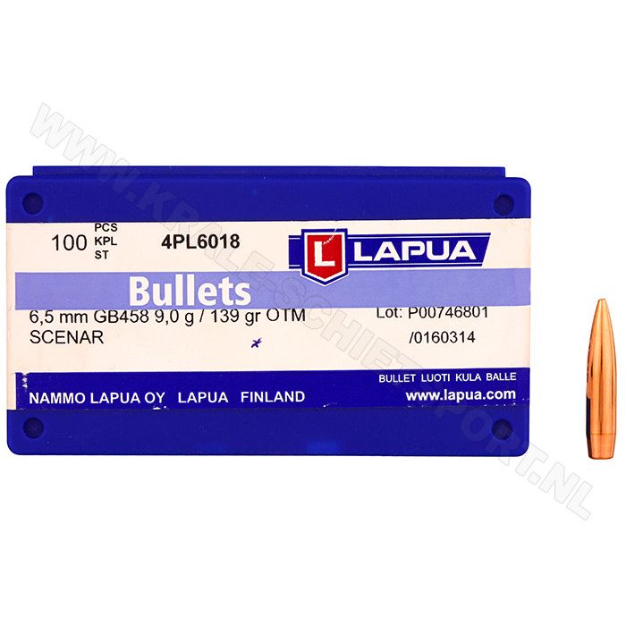 Bullets Lapua Scenar .264 OTM 139 grain