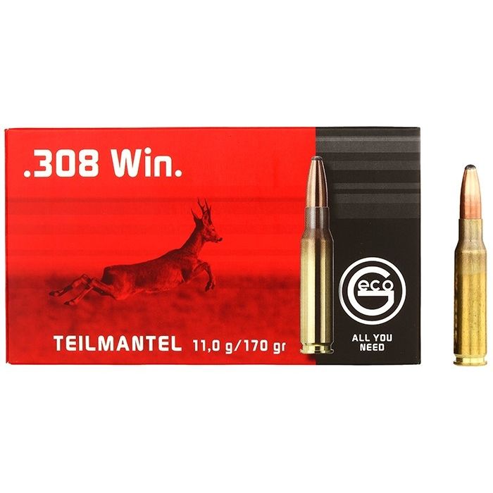 Ammunition Geco Teilmantel .308 Win 170 grain