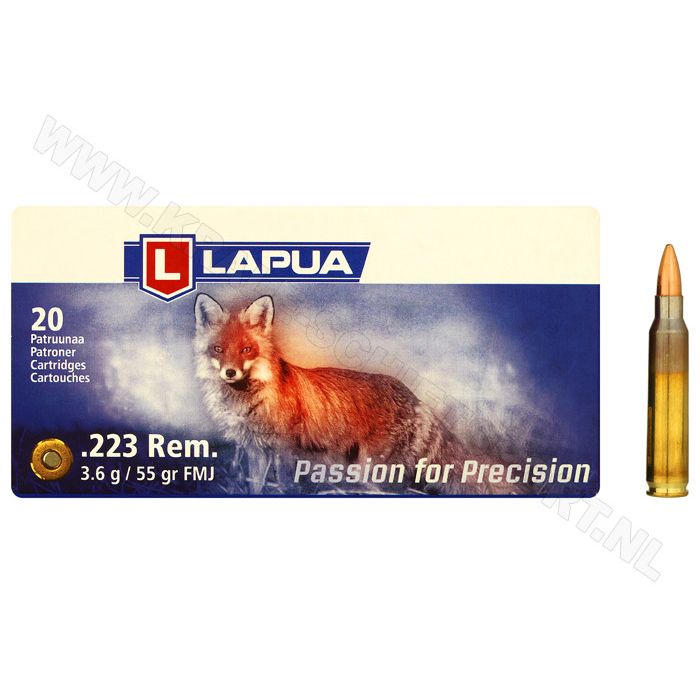 Ammunition Lapua .223 Rem FMJ 55 grain