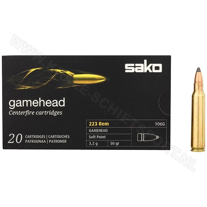 Ammunition Sako Gamehead .223 Rem SP 50 grain