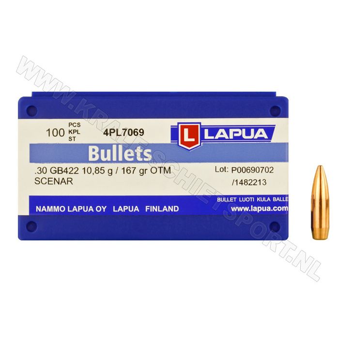 Bullets Lapua Scenar .30 OTM 167 grain