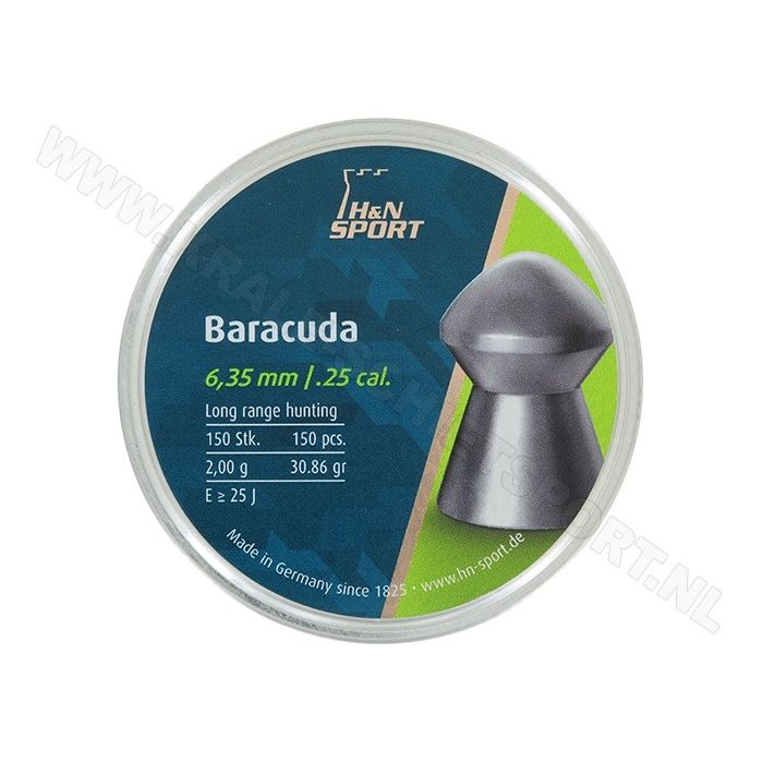Airgun Pellets H&N Baracuda 6.35 mm 30.86 grain