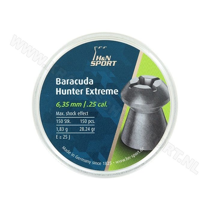 Airgun Pellets H&N Baracuda Hunter Extreme 6.35 mm 28.24 grain