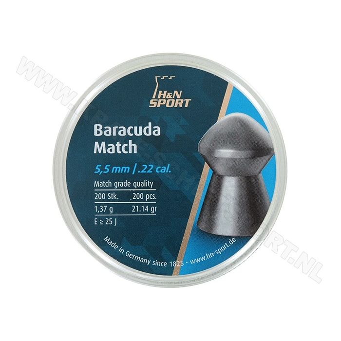 Airgun Pellets H&N Baracuda Match 5.5 mm 21.14 grain