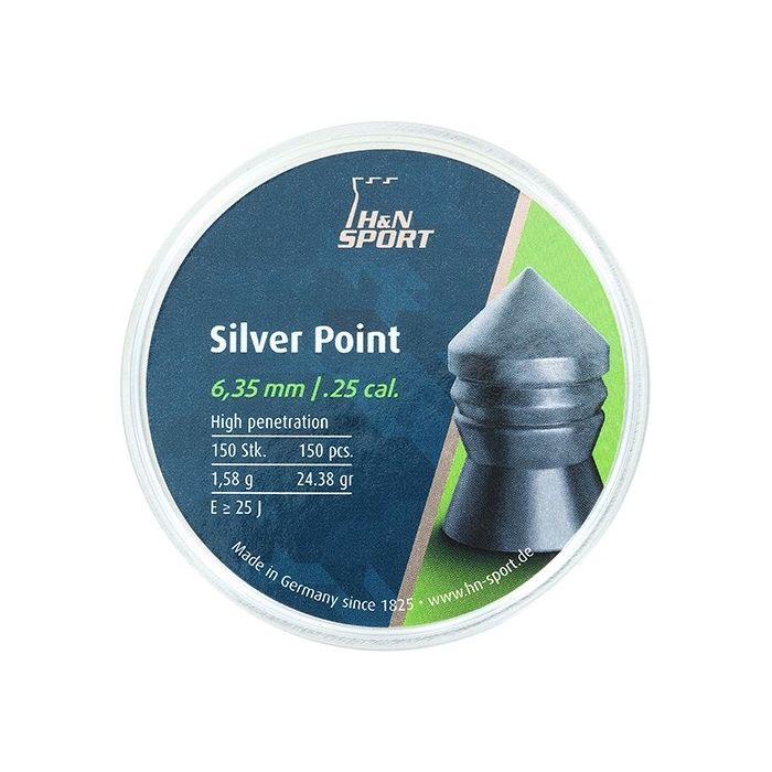 Airgun Pellets H&N Silver Point 6.35 mm 24.38 grain