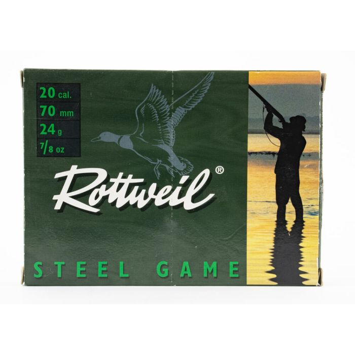 Shotgun Ammo Rottweil Steel Game HV 20-70-6.5 24 gram Cal 20 (10 pcs)