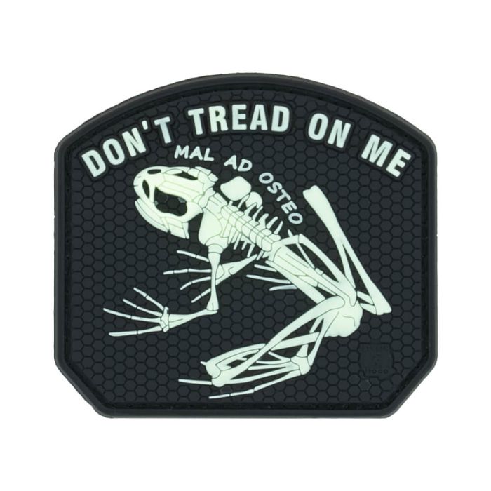 Patch JTG 3D PVC Don't Tread On Me Frog - GID