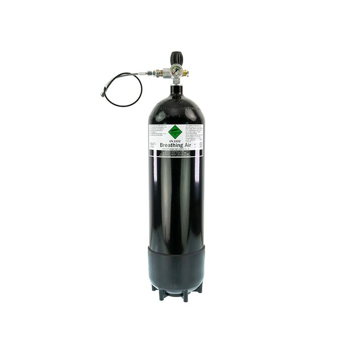 Charging cylinder MDE 12 liter 300 bar with Jubiliee Valve