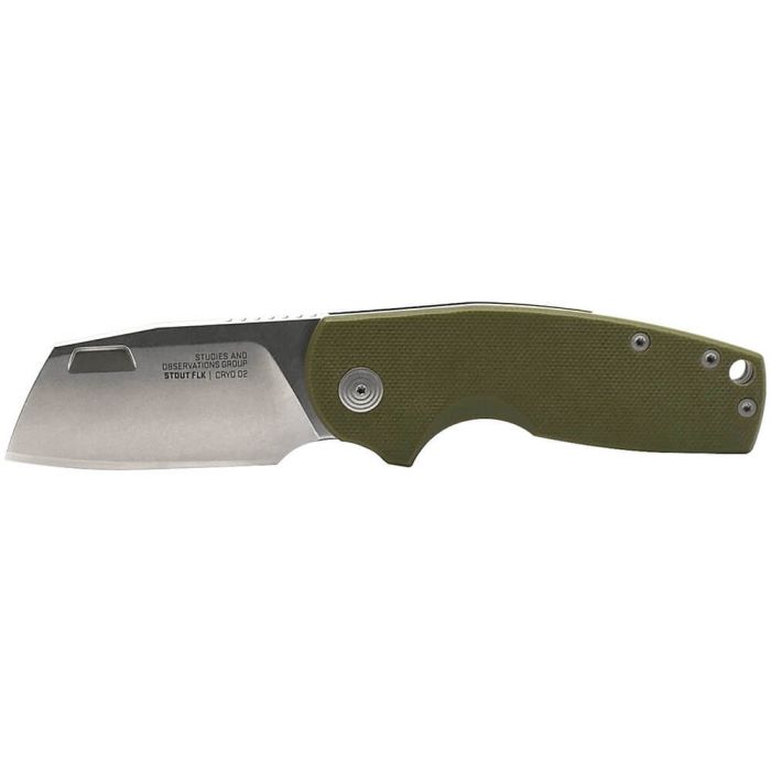 Pocket Knife SOG Stout FLK Cleaver OD Green