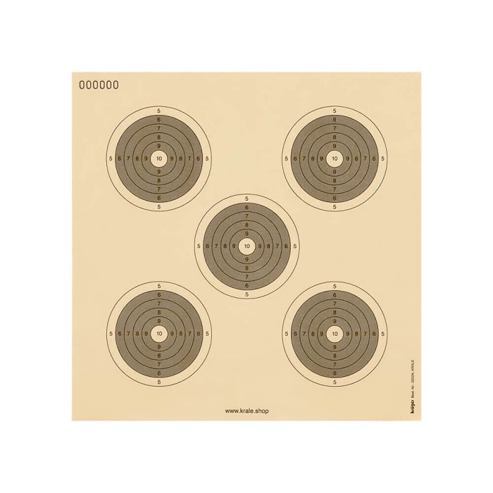 Precision rifle target 100 meter Training 20x20N