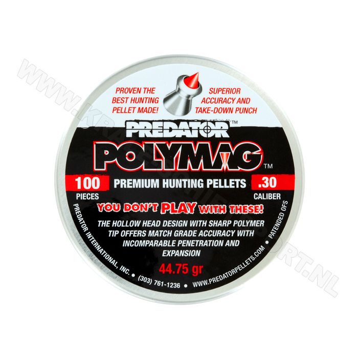 Airgun Pellets Predator Polymag 7.62 mm 44.75 grain