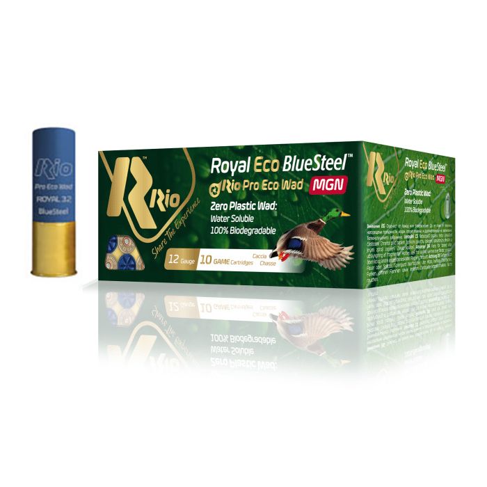 Shotgun Ammo Rio Royal BlueSteel Magnum ECO cal. 12 32 grams