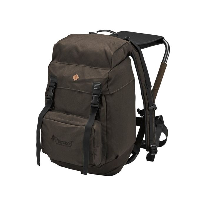 Backpack Pinewood with integrated stool Suede Brown