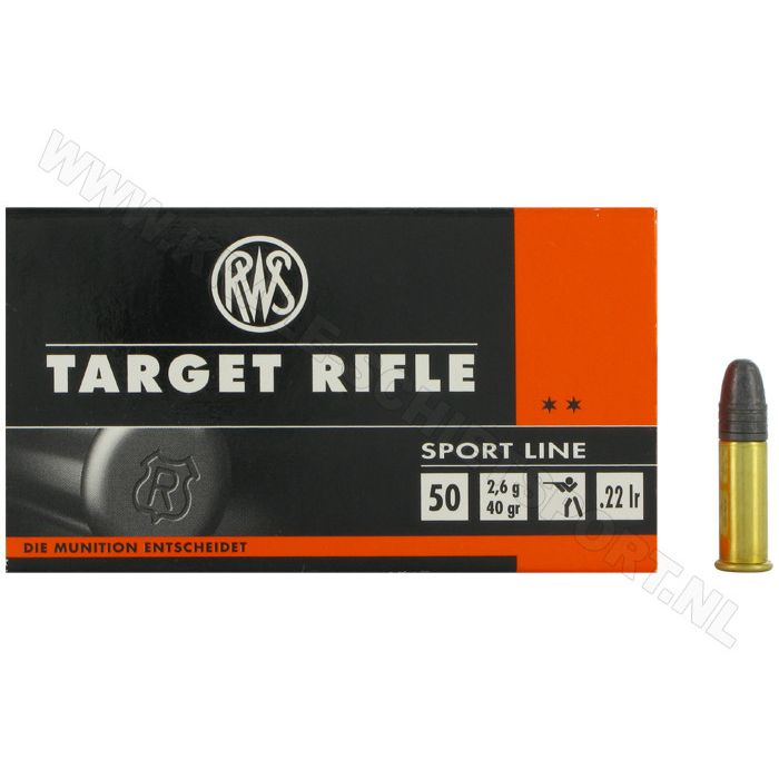 Ammunition RWS Target Rifle .22 LR RN 40 Grain