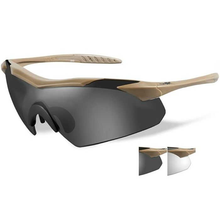 Glasses Wiley X Vapor Grey/Clear Tan Frame