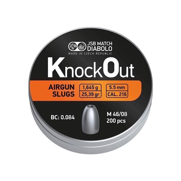 Airgun Slugs JSB Knock Out 5.5 mm 25.39 grain