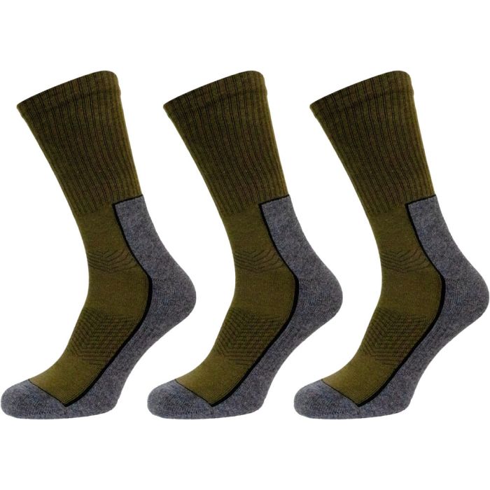 Socks Seeland Field 3-Pack - Pine Green / Dark Grey