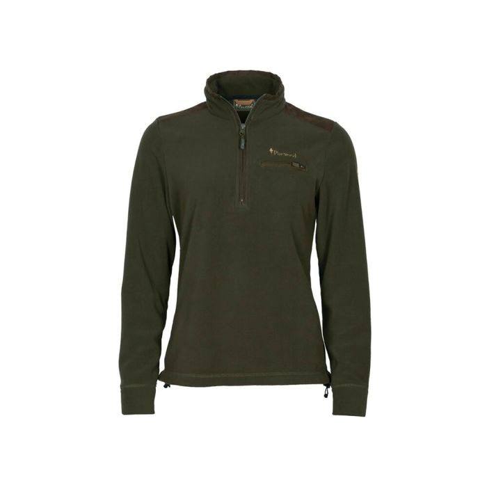 Sweater Pinewood Småland Hunters Half Zip Ladies Hunting Brown
